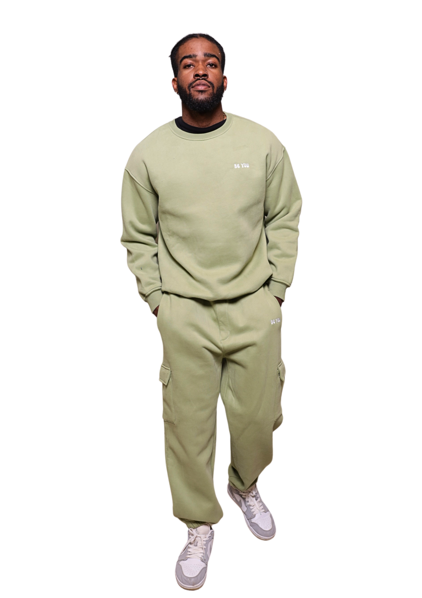 Unisex Light Green Heavy Sweatshirt