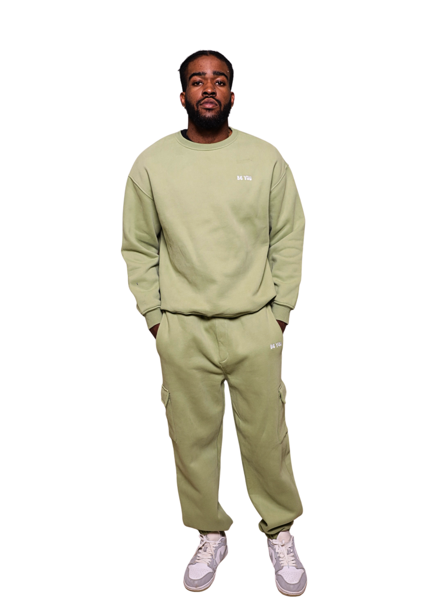 Unisex Light Green Heavy Sweatshirt