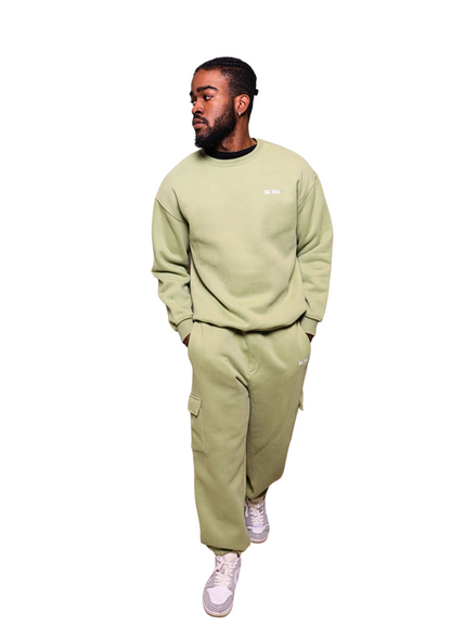 Unisex Light Green Heavy Sweatshirt