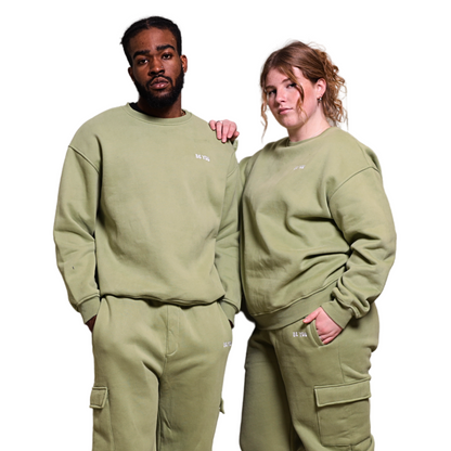 Unisex Light Green Heavy Sweatshirt